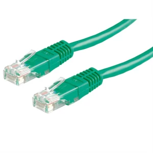 Value 21.99.1583 RJ45 mrežni kabel, Patch kabel cat 6 U/UTP 10.00 m zelena nezaštićen 1 St. slika