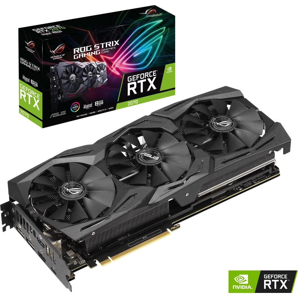 grafička kartica Asus Nvidia GeForce RTX2070 Strix 8 GB PCIe x16 HDMI&trade;, DisplayPort, USB-C&trade; slika
