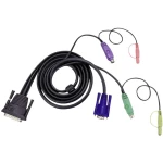 KVM Priključni kabel [1x 25-polni muški konektor D-SUB - 1x Muški konektor VGA, Muški konektor PS/2, Muški konektor PS/2, 3,5 mm
