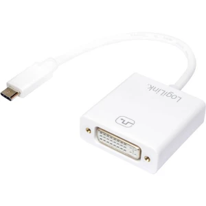 USB / DVI Adapter [1x USB 3.1 muški konektor AC - 1x Ženski konektor DVI, 24 + 5 polova] Bijela LogiLink slika