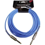 Za instrumente Priključni kabel [1x 6,3 mm banana utikač - 1x 6,3 mm banana utikač] 6 m Plava boja MSA Musikinstrumente KAB1