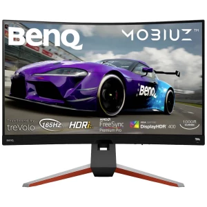 BenQ EX3210R ekran za igranje  80 cm (31.5 palac) Energetska učinkovitost 2021 F (A - G) 2560 x 1440 piksel QHD 1 ms DisplayPort, HDMI™, slušalice (3.5 mm jack), USB 3.2 (gen. 1), USB-B VA LED slika
