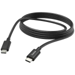 Hama USB kabel za punjenje USB 2.0 USB-C® utikač, USB-C® utikač 3.00 m crna 00201593
