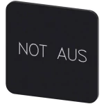 Siemens 3SU1900-0AF16-0AS0 ploča za natpise kvadratan (Š x V) 22 mm x 22 mm stop u nuždi crna, bijela 10 St.