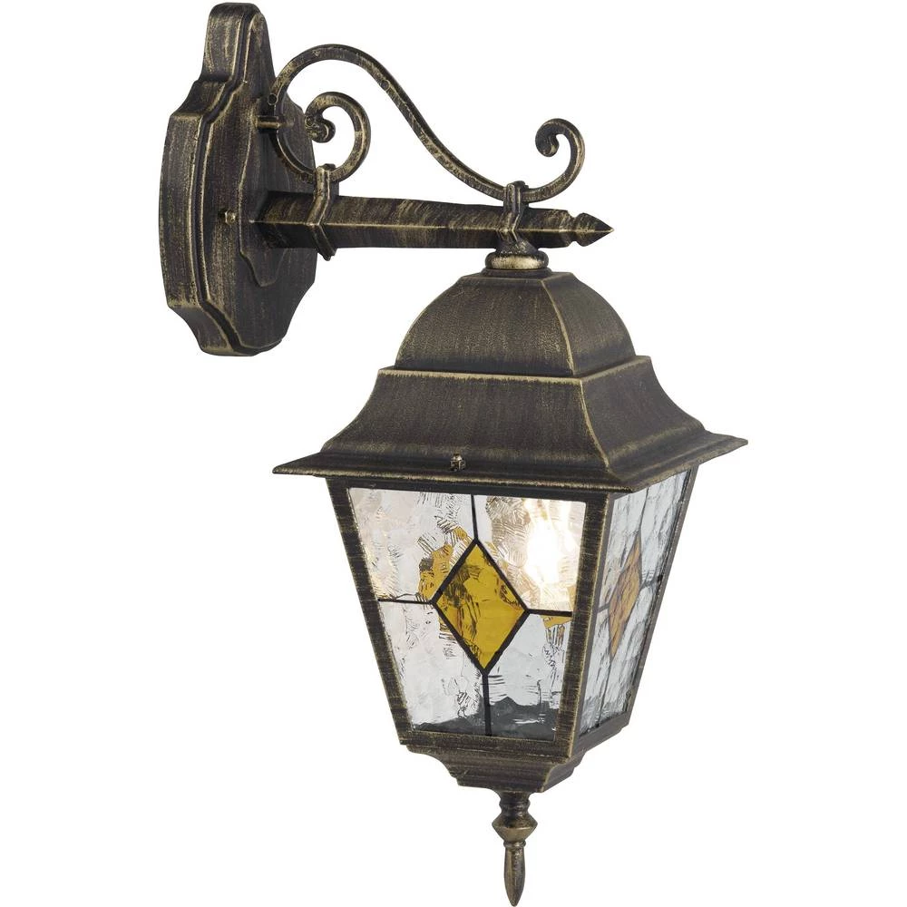 Vanjsko zidno svjetlo LED E27 60 W Brilliant Jason 43882/86 Crna/zlatna slika