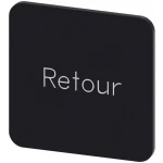 Siemens 3SU1900-0AF16-0GF0 ploča za natpise kvadratan (Š x V) 22 mm x 22 mm Retour crna, bijela 10 St.