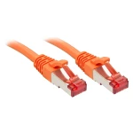 LINDY 47814 RJ45 mrežni kabel, Patch kabel cat 6 S/FTP 15.00 m narančasta sa zaštitom za nosić 1 St.