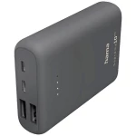 Hama Supreme 10HD powerbank (rezervna baterija) 10000 mAh  LiPo USB a, USB-C® tamnosiva