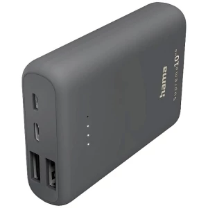 Hama Supreme 10HD powerbank (rezervna baterija) 10000 mAh  LiPo USB a, USB-C® tamnosiva slika