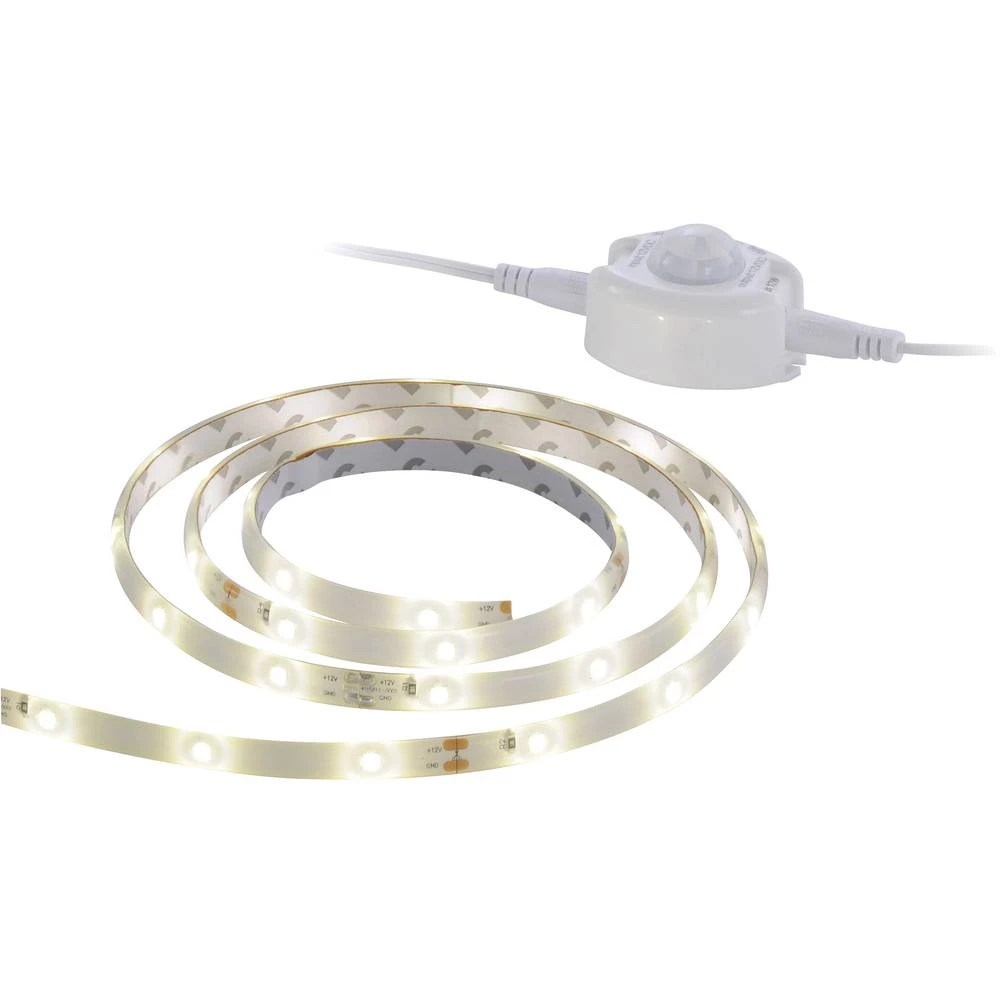 LeuchtenDirekt Charly 81210-00 LED traka s detektorom pokreta S kutijom za bateriju 150 cm Toplo-bijela slika