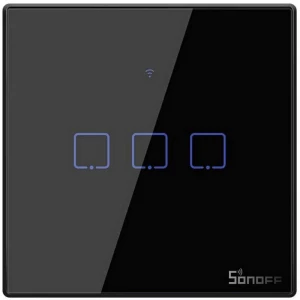 Sonoff Wi-Fi zidni prekidač T3EU3C-TX black slika