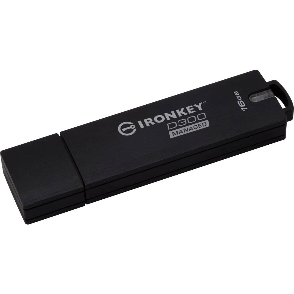 USB Stick 16 GB Kingston IronKey&trade; D300 Managed Crna IKD300M/16GB USB 3.0 slika