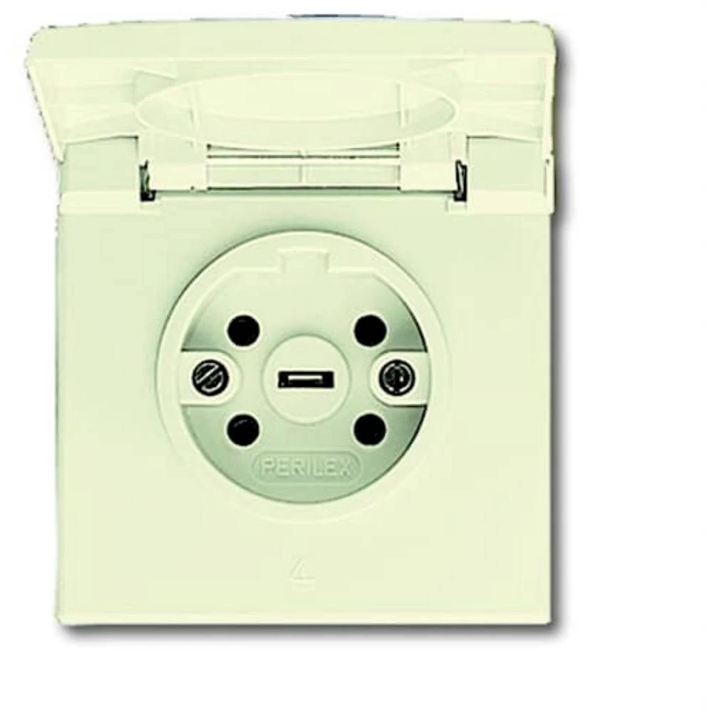 ABB 2CKA002560A0192  utičnica sa zaštitnim kontaktom   IP44 bijela, biserno-bijela slika