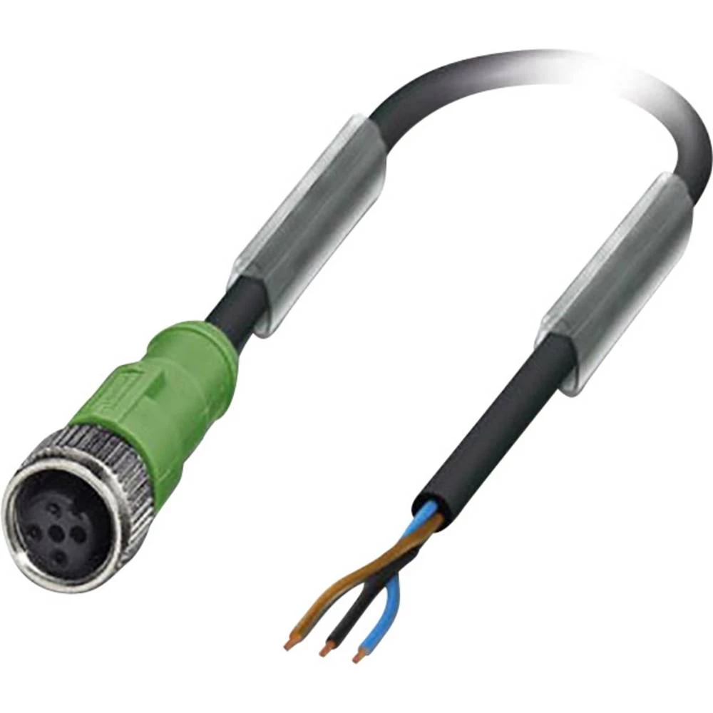 Utični konektor za senzor/aktivator, konfekcionirani M12 Žženski konektor, ravni 10 m Broj polova: 3 Phoenix Contact 1693034 SAC slika