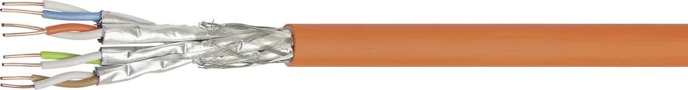 Mrežni kabel CAT 7a S/FTP 4 x 2 x 0.25 mm&sup2; Narančasta TRU COMPONENTS TC-7411012 100 m slika