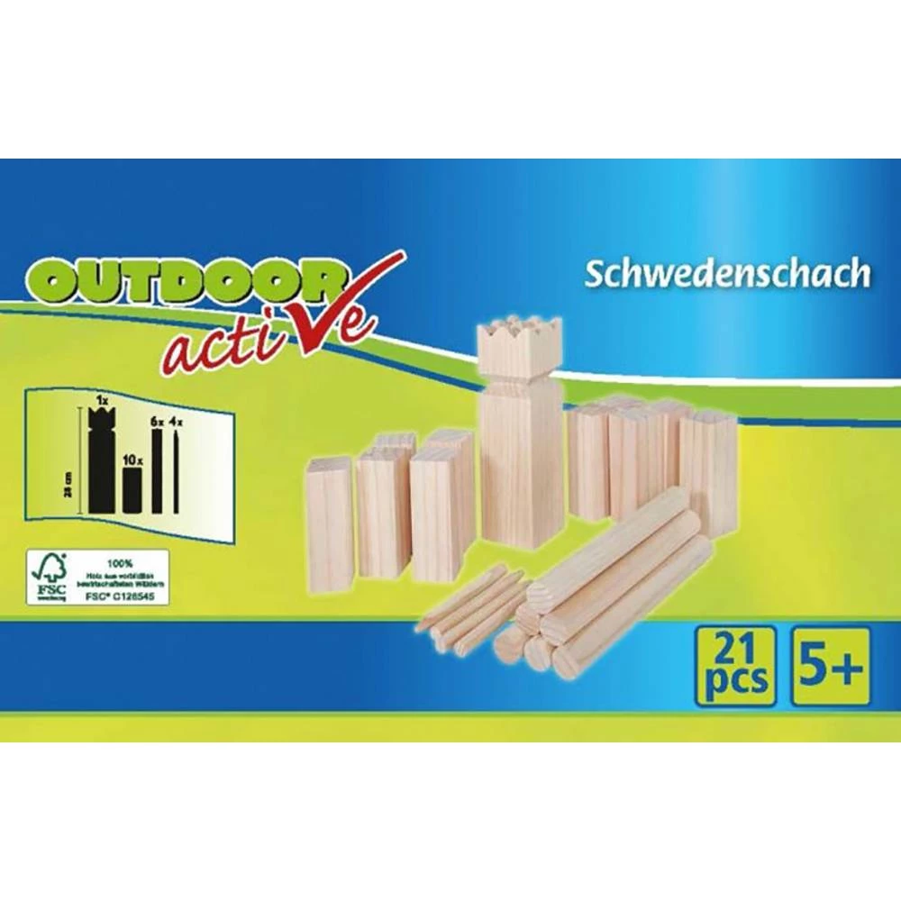 Vedes Outdoor active Schwedenschach Kubb 21-teilig 74700691 slika