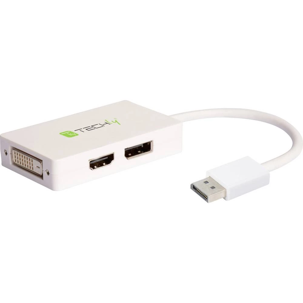 TECHly IADAP-DP-COMBOF3 DVI / DisplayPort / HDMI adapter [1x muški konektor displayport - 3x ženski konektor HDMI, žensk slika