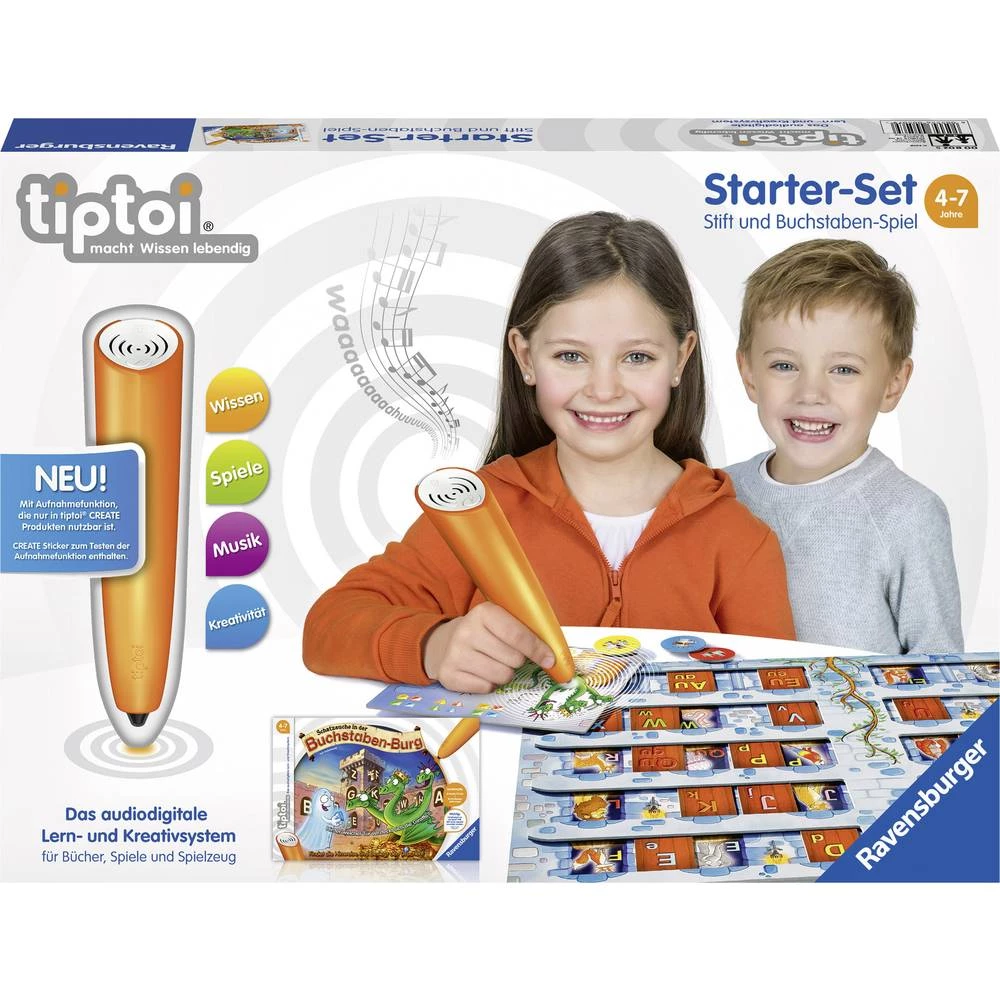 Ravensburger tiptoi® početni set: igra olovkom i slovima Stift und Buchstaben-Spiel 00802 slika