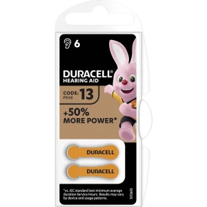 Duracell 13AC baterija za slušni aparat za 13 cink-zračni 290 mAh 1.45 V 6 St. slika