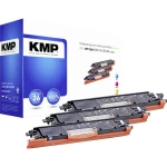 KMP Tonerji, kombinirano pakiranje Zamijena HP 126A, CE311A, CE312A, CE313A Kompatibilan Cijan, Purpurno crven, Žut 1000 Stranic