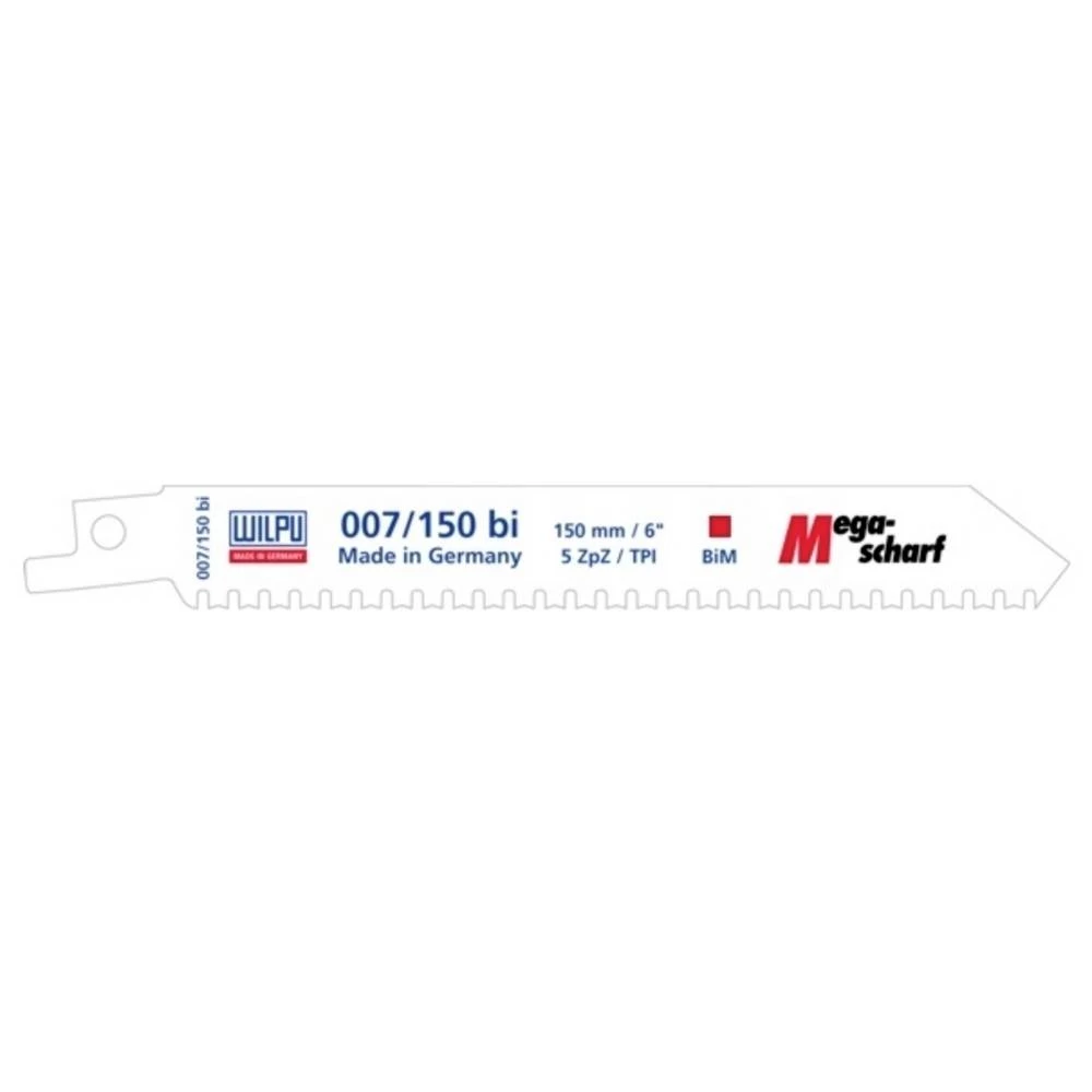 Alarm Werkzeuge 56060040 HSS bimetalni list sabljaste pile, M-zubljenje 5TPI L.205mm 1 kom. slika