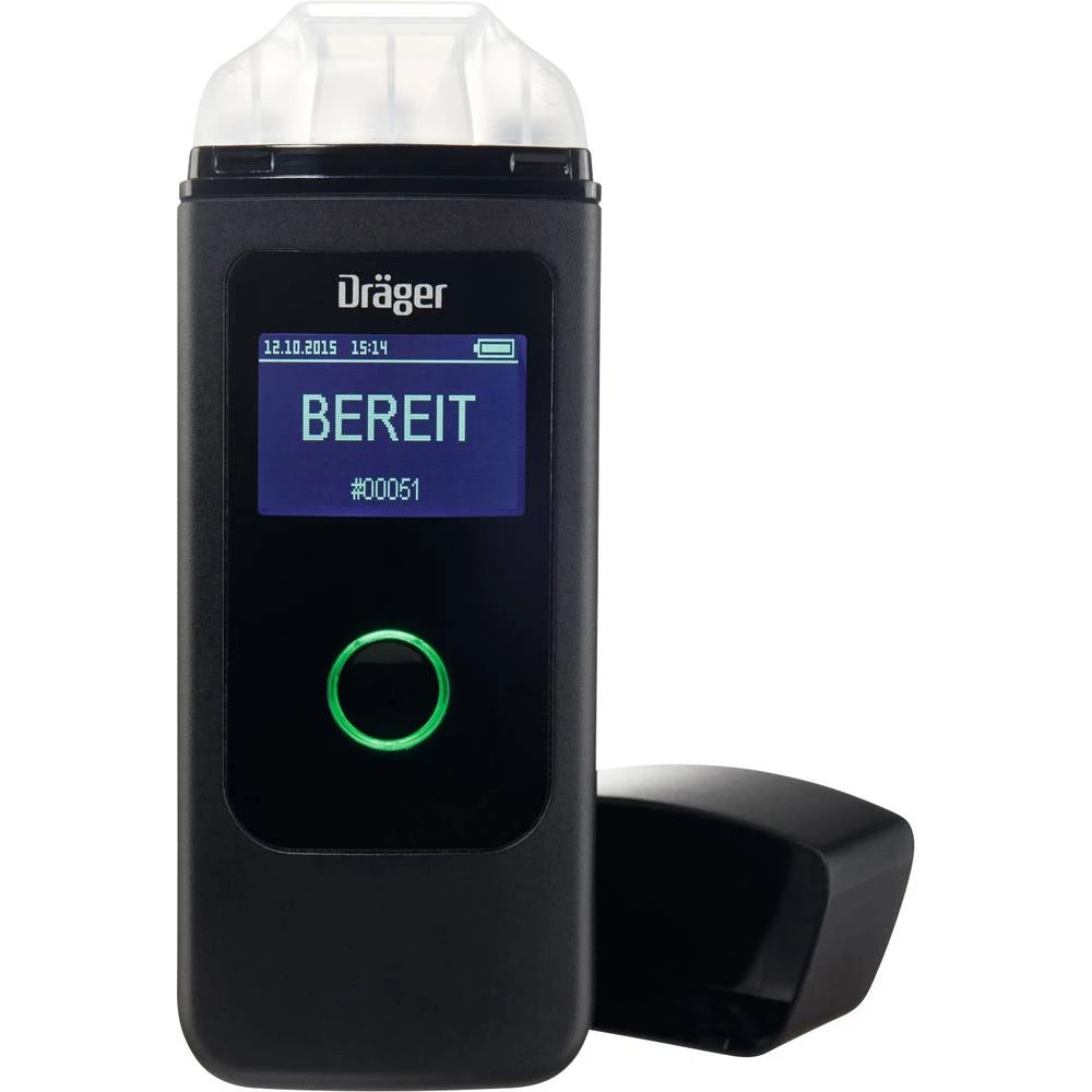 Tester na alkohol Dräger Alcotest 3820 Multilingual Crna 0 Do 5 &permil; Alarm, Funkcija odbrojavanja, Uključujući zaslon slika