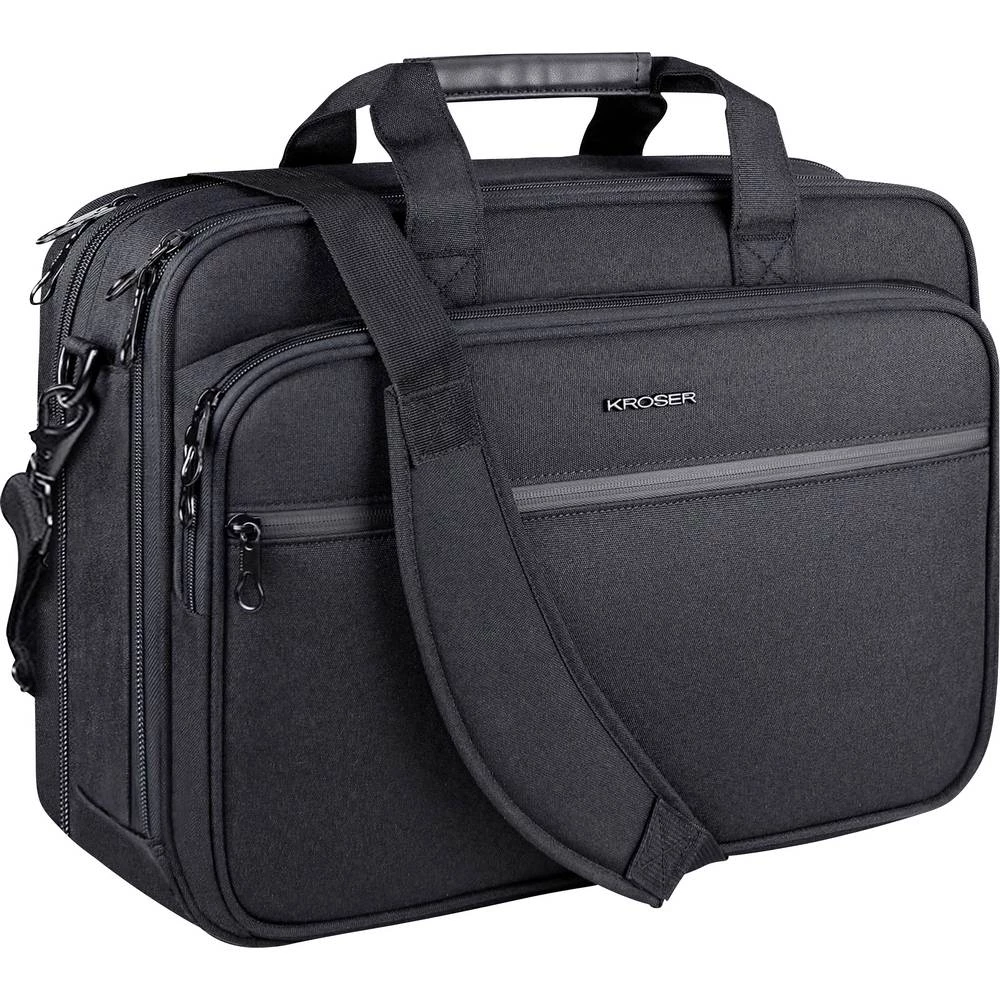 KROSER torba za prijenosno računalo Laptop Briefcase 17.3 Messenger Bag Prikladno za maksimum: 43,9 cm (17,3") crna slika
