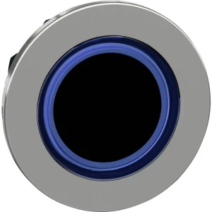 Schneider Electric ZB4FW963 prednji element za osvijetljeni gumb plosnat, ponovno postavljiv (Ø) 30.5 mm neobilježeno krom boja, plava boja 1 St. slika