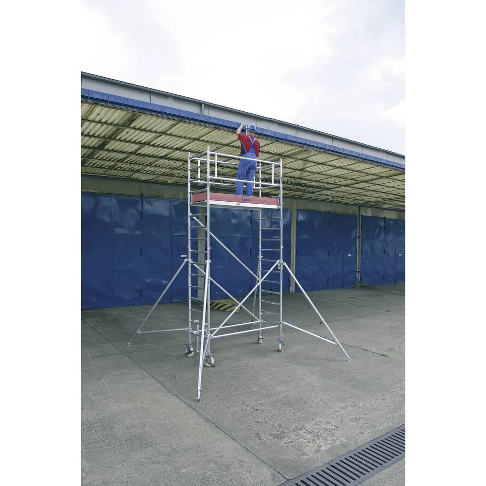 Sinterbronze (value.2976892) Skela Mobilna Radna visina (maks.): 11.30 m Krause STABILO Professional Serie 1000 758118 Srebrna 3 slika