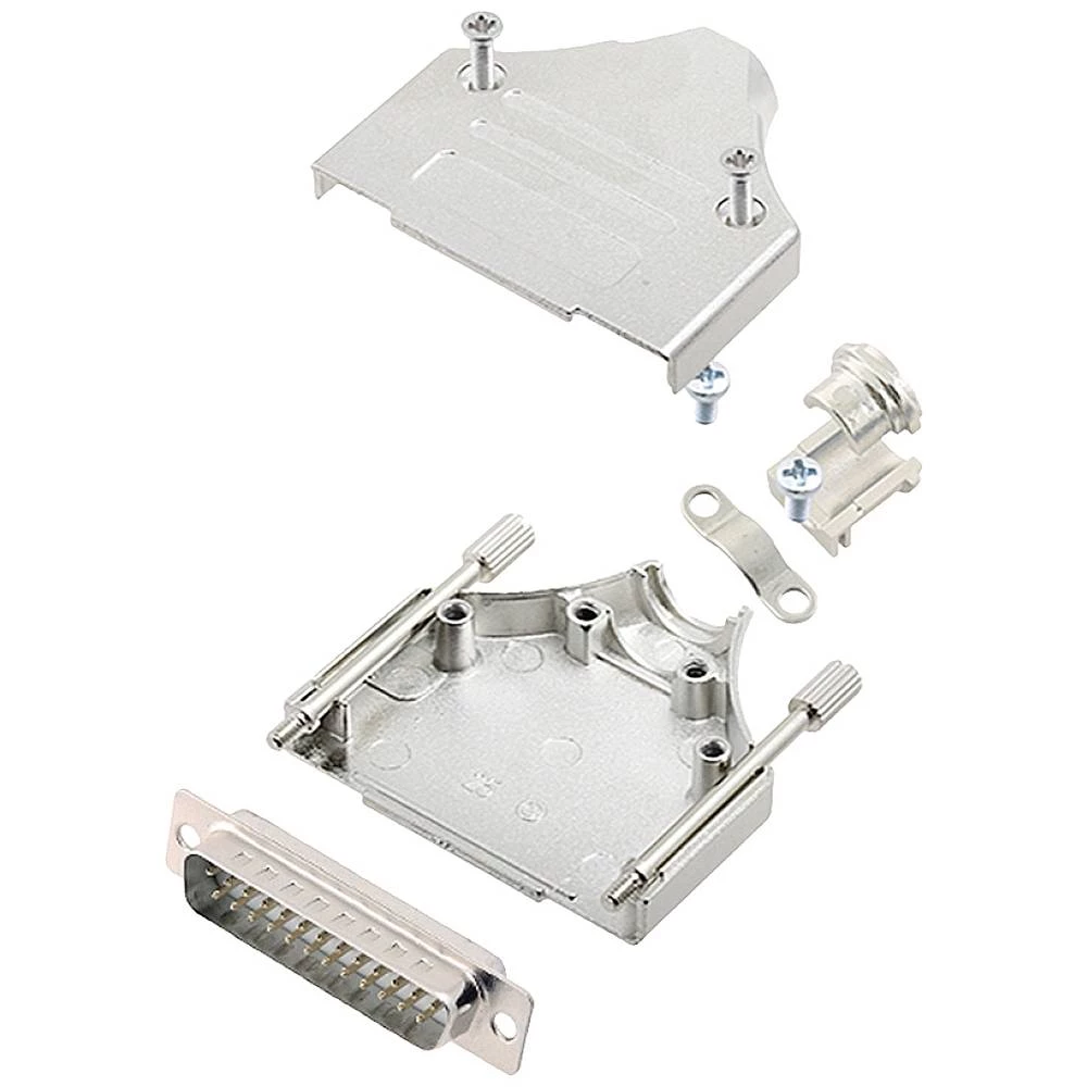 Komplet D-SUB pinskih konektora 180 ° Broj polova: 25 Lemni kup encitech MHDM-25-DBP-W-K 1 ST slika