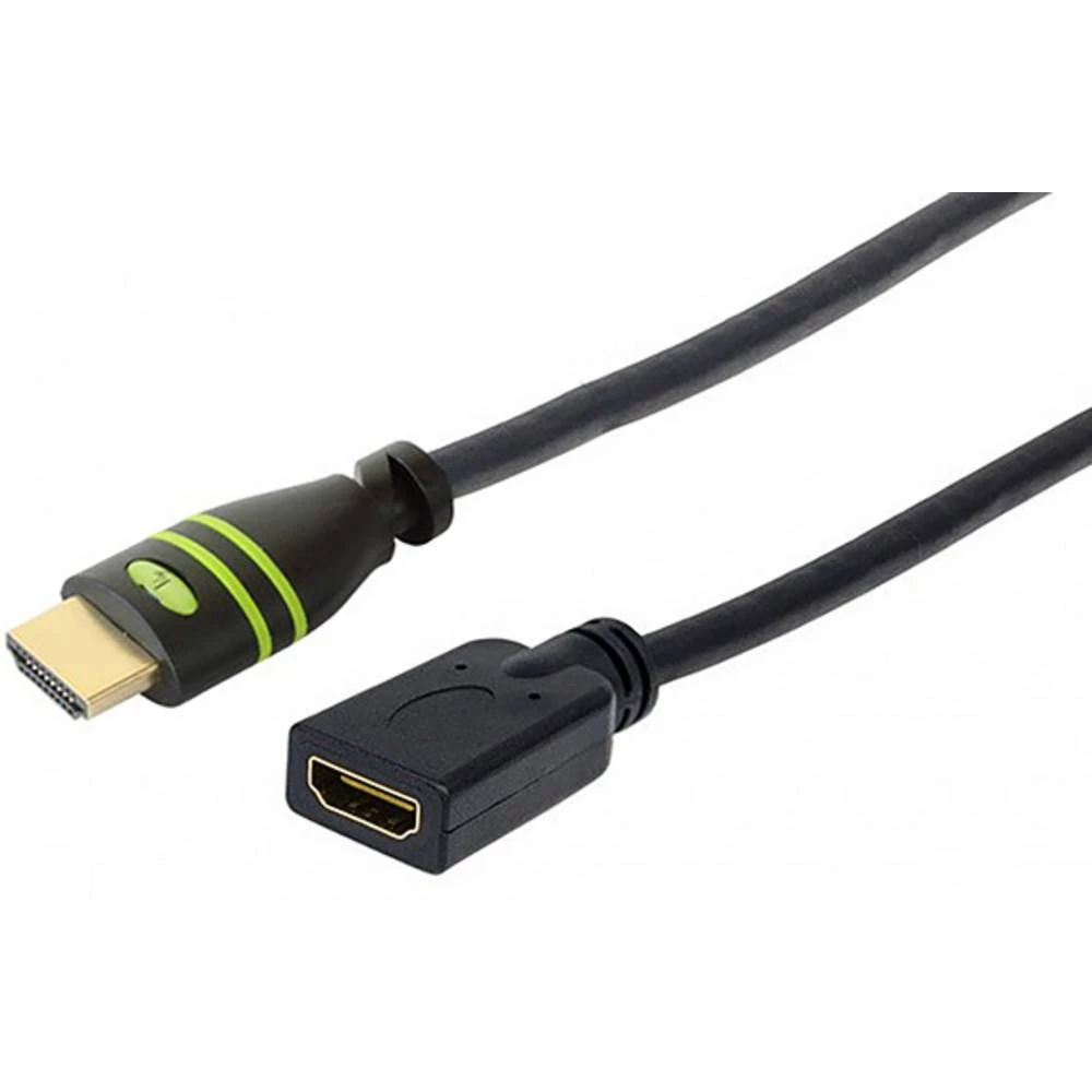TECHly HDMI priključni kabel 7.50 m ICOC-HDMI2-4-EXT075 high speed HDMI sa eternetom crna [1x muški konektor HDMI - 1x ž slika