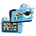 Easypix W3048-I "Edge" digitalni fotoaparat 48 Megapixel led, plava boja podvodna kamera, prednji zaslon