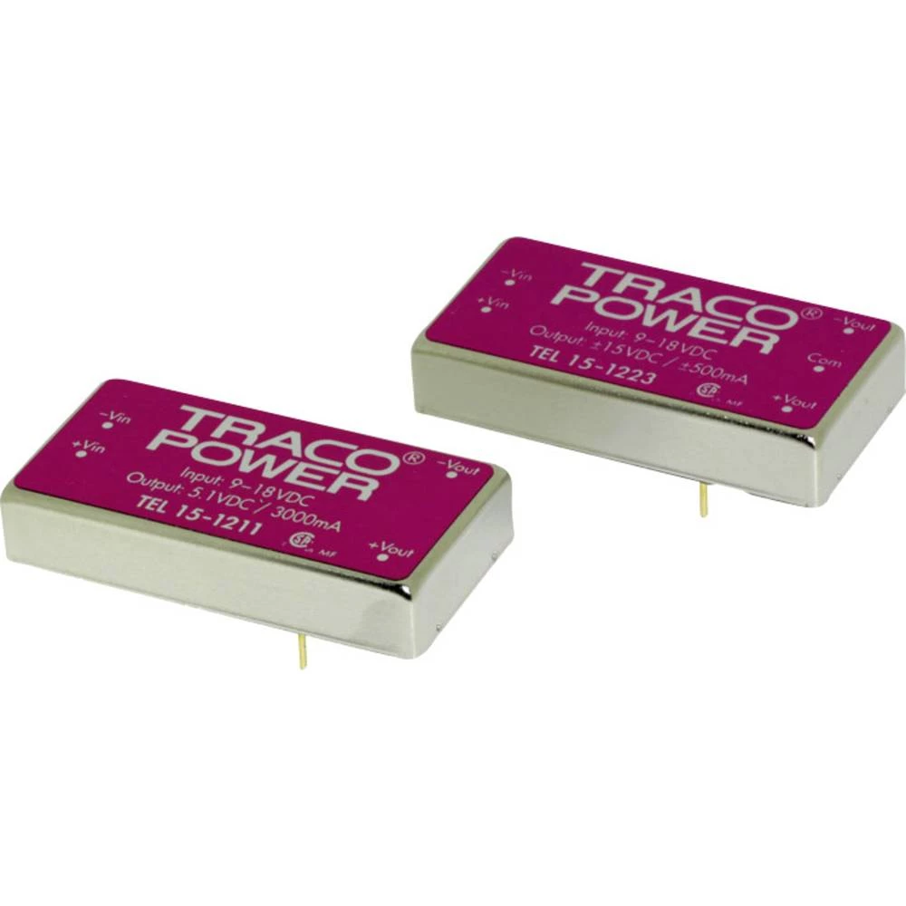 DC / DC pretvarač, serija TEL 15 TracoPower TEL 15-1213 Ulaz Izlaz slika