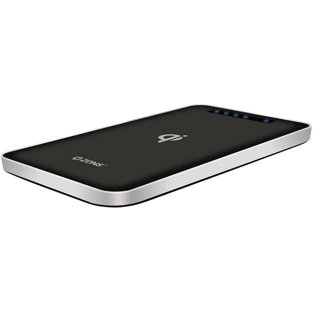 ZENS Indukcijski Powerbank 4500 mAh Qi Wireless Charger ZEPB01B00 Izlazi Qi standard, USB Crna/srebrna slika