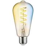 Žarulja sa žarnom niti 230 V Smart Home Zigbee 3.0 LED žarulja ST64 E27 600 lm 7,5 W Podesiva bijela prigušiva zlatna Paulmann LED žarulja Energetska učinkovitost 2021: G (A - G) E27 7.5 W toplo ...
