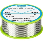 Felder Löttechnik ISO-Core "Clear" SAC305 Lemna žica Svitak Sn96.5Ag3Cu0.5 0.250 kg 0.50 mm