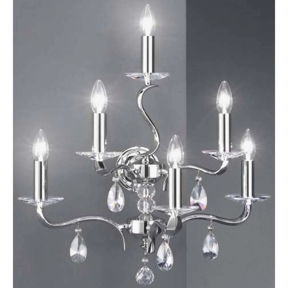 Brumberg 800626 800626 zidna svjetiljka E14 40 W žarulja krom boja slika