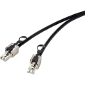 Renkforce RJ45 RF-4538224 mrežni kabeli, patch kabeli cat 6a S/FTP 5.00 m crna s povučenim prstenom za otključavanje slika