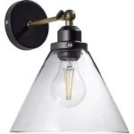 Zidna svjetiljka E27 60 W LED Brilliant Ronald 94273/93 Crna, Starinski mjed, Boja dima