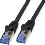 Value 21.99.0721 RJ45 mrežni kabel, Patch kabel CAT 6a S/FTP 30 m crna  1 St.