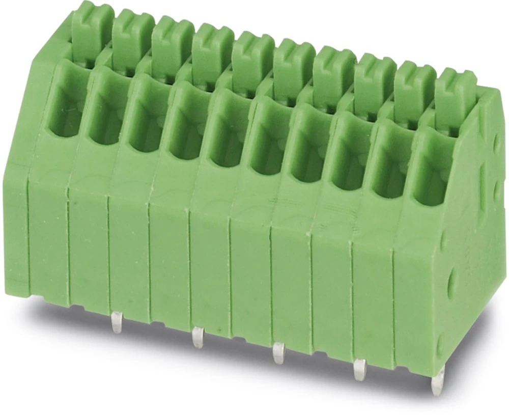 Opružna blok stezaljka 0.50 mm broj polova: 5 PTSA 0,5/ 5-2,5-Z Phoenix Contact zelene boje 100 kom. slika