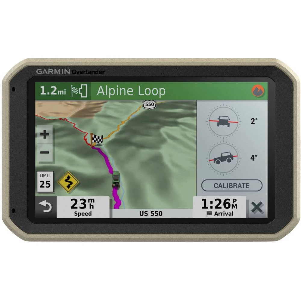 Garmin Overlander Navigacija za sve terene 17.8 cm 7 " Južna Afrika, Sjeverna Afrika, Bliski istok, Europa, Svjetske topografske slika