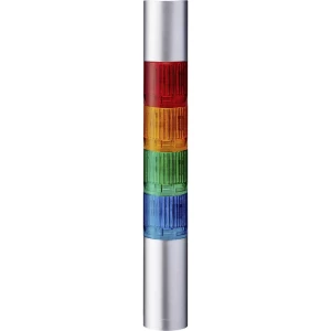 Signalni toranj LED Patlite LR4-402WJBU-RYGB 4-bojno, Crvena, Žuta, Zelena, Plava boja 4-bojno, Crvena, Žuta, Zelena, Plava boja slika