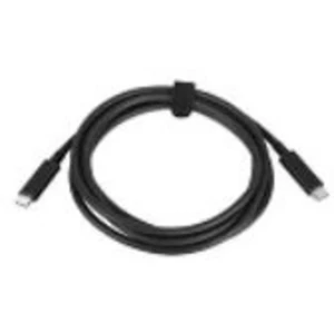 Lenovo USB 2.0 Priključni kabel [1x Muški konektor USB-C™ - 1x Muški konektor USB-C™] 2 m Crna slika