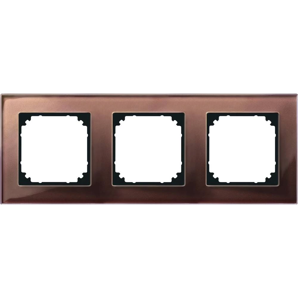 Merten 3-struki Okvir Sustav M, M-Plan Smeđa boja 489315 slika