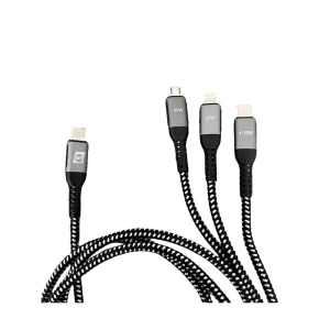 IWH USB kabel za punjenje USB-C®, USB Micro-A utičnica, Apple Lightning utikač 1.2 m 019057 slika