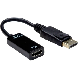 Value DisplayPort priključni kabel 0.15 m 12.99.3139 crna [1x muški konektor displayport - 1x ženski konektor HDMI] slika