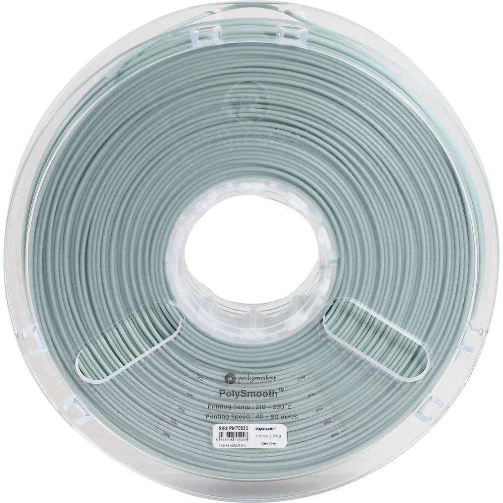 3D pisač filament Polymaker PolySmooth 1612150 1.75 mm Siva 750 g slika