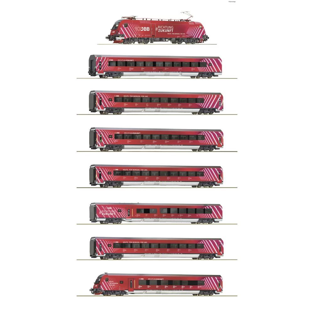Roco 5510002 H0 set od 8 komada Railjet 100 godina ÖBB-a slika
