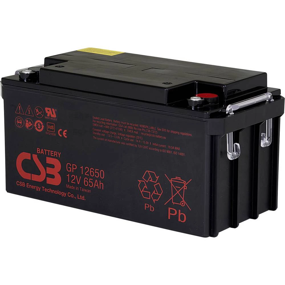 CSB Battery GP12650 olovni akumulator olovno-koprenasti 65 Ah 12 V 1 kom. slika
